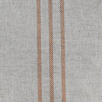 Telma Tangerine - Linen Cotton Fabric with Orange stripes