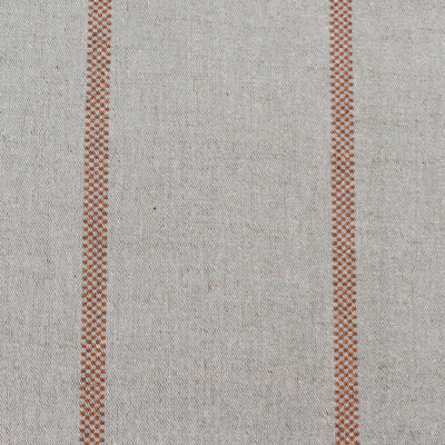 Ronja Tangerine - Curtain fabric with Orange stripes