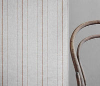 Inari Terracotta - Curtain fabric with Orange striped print