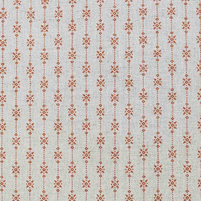 Nikolet Terracotta - Curtain fabric, classic Orange pattern