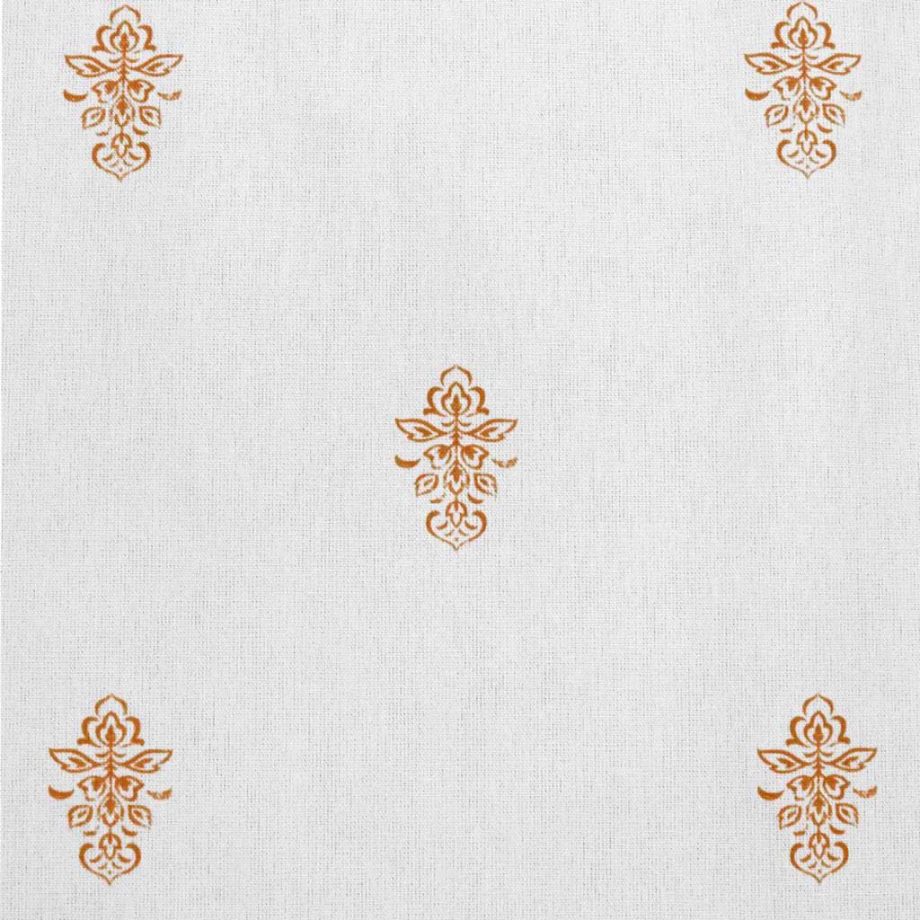 Lisana Terracotta - Curtain fabric with Orange abstract print