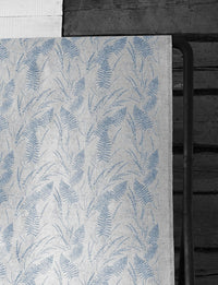 Fernia True Blue - Fabric for curtains with Blue pattern