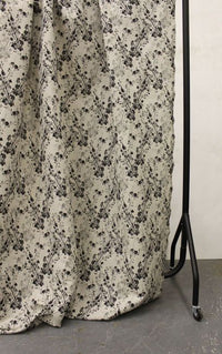 FlowerBliss Charcoal, blue and grey pattern