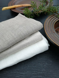 Linen Napkins for Restaurants and Home - NATURAL, OATMEAL & WHITE COLOUR NAPKIN