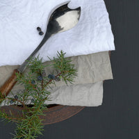 Prewashed Linen Napkin -- WHITE, NATURAL & DOVE GREY