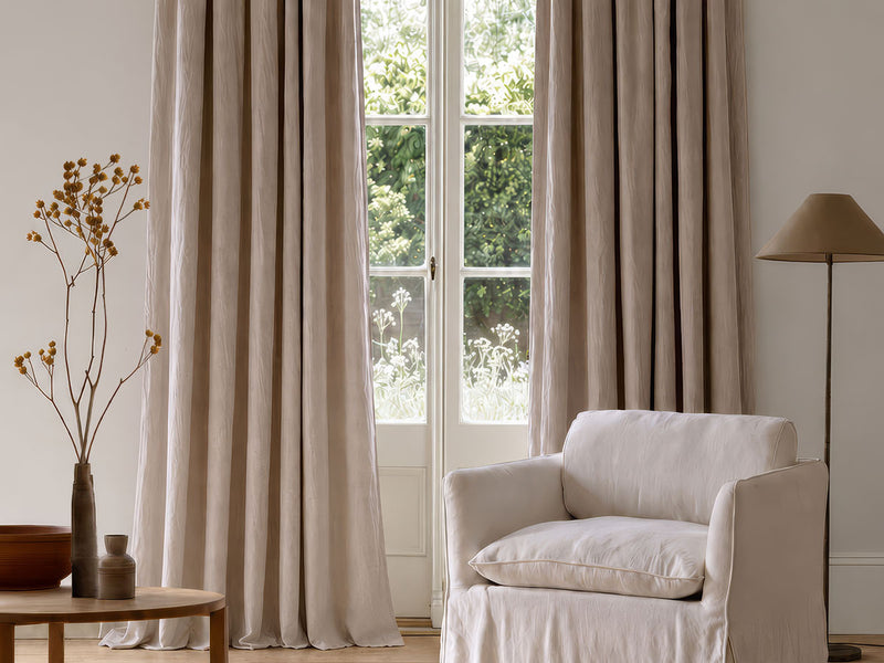 Lined Made to Measure curtains, living room window UK home