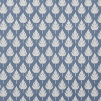 Kira Agate Blue- Curtain fabric with Blue botanical print
