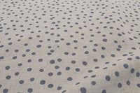 Dottie Ash - Dotted curtain fabric with Grey dots 
