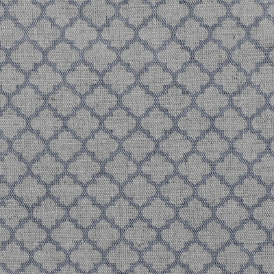Jonna Ash - Curtain fabric, grey moroccan clover pattern