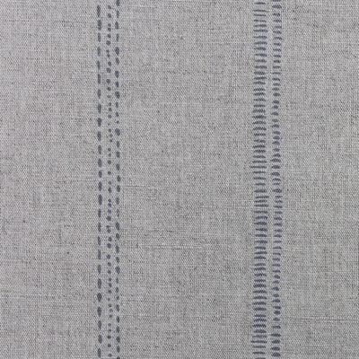 Rae Ash - Curtain fabric with Grey hand drawn stripes