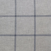 Tove Ash - Checked fabric with Grey checks for curtains, roman blinds