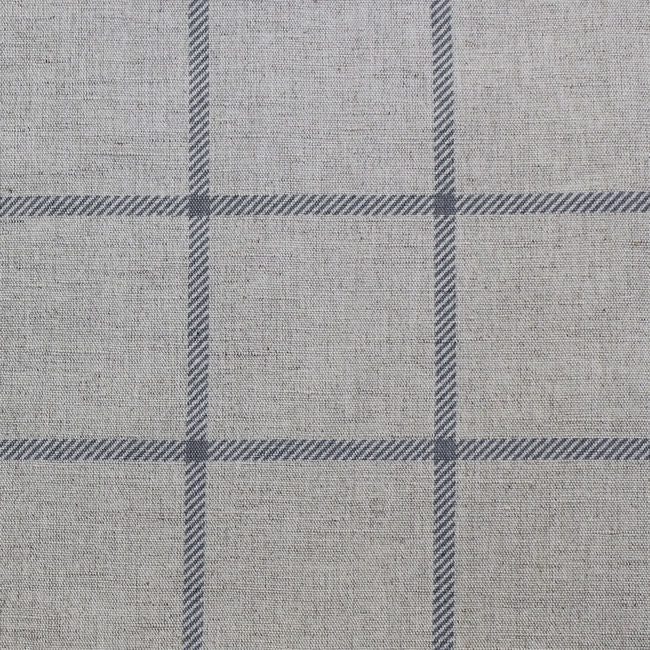 Tove Ash - Checked fabric with Grey checks for curtains, roman blinds