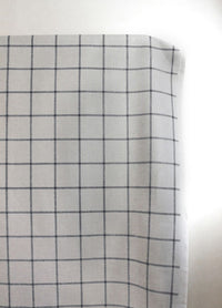 Tove Ash - Checked fabric with Grey checks for curtains, roman blinds