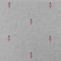 Asli Crimson Red - Natural fabric with classical Red pattern