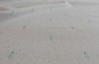 Asli Jade Mist - Natural fabric with classical Green-Blue pattern