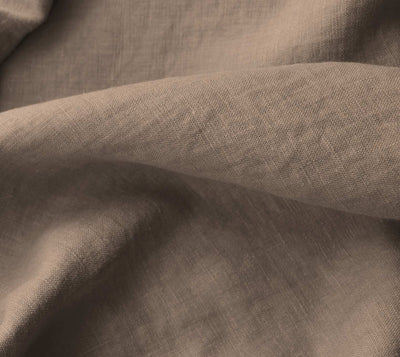 Beige 100% Linen Fabric. Bea Sand by Ada & Ina Fabrics