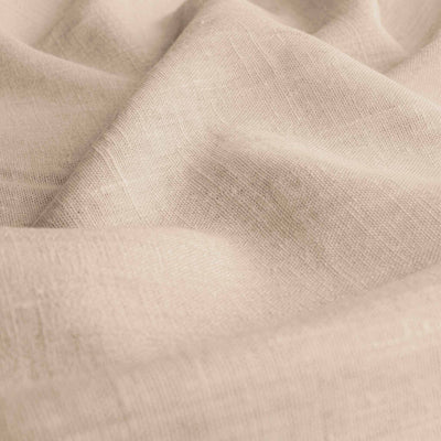 Beige Linen fabric - pre-washed 100% linen curtain fabric. Bianco Dusk Beige by Ada & Ina.