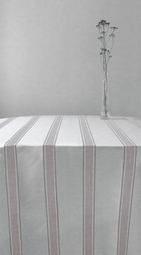 Bella New Blush - Curtain fabric with Pink stripes