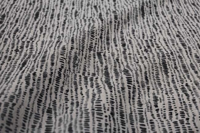 Dora Noir- Fabric for curtains, Black Print