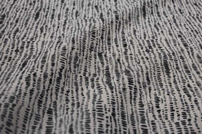 Dora Noir- Fabric for curtains, Black Print