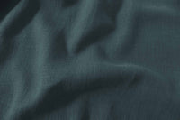 Blue Linen Cotton fabric. Very soft - close-up. Enni Marine by Ada & Ina