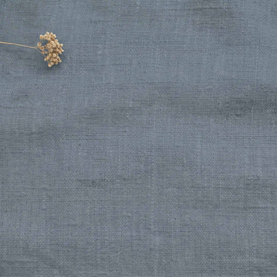 Blue Linen fabric - pre-washed 100% linen. Bianco Blue Grey by Ada & Ina.