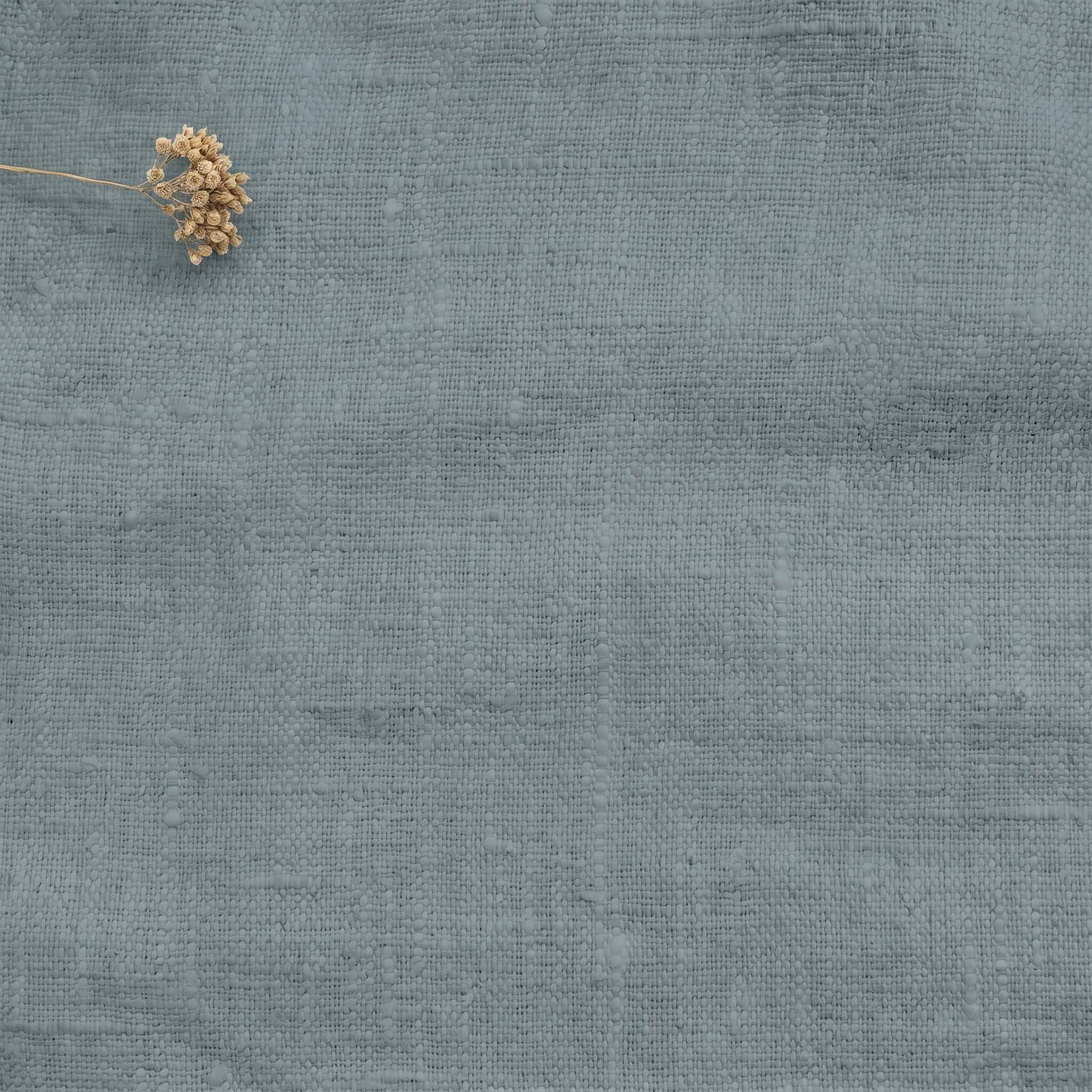Blue Linen fabric - pre-washed 100% linen. Bianco Dusky Blue by Ada & Ina.
