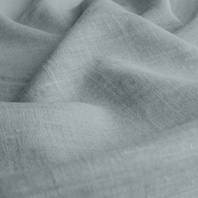 Blue Linen fabric - pre-washed 100% linen curtain fabric. Bianco Dusky Blue by Ada & Ina.