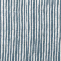 Maisa Blue Stone - Linen curtain fabric, Blue stripes
