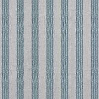 Evianne Blue Stone - Natural curtain fabric with Blue Striped print