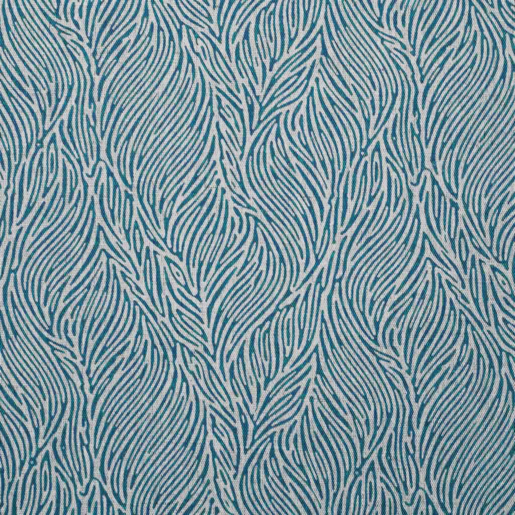 Erica Blue Stone - Curtain fabric with Blue abstract print