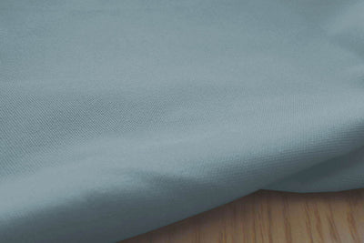 Blue Cotton fabric, close-up shot of the material