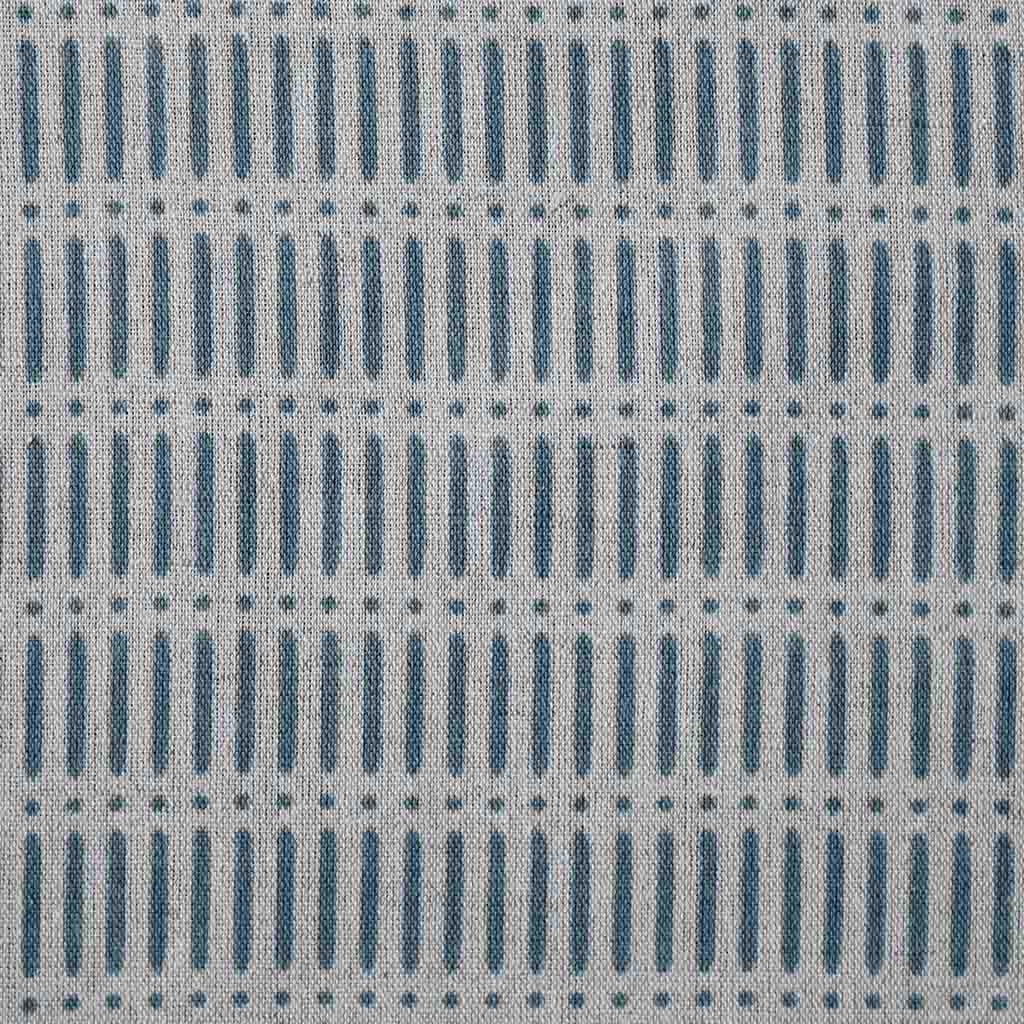 Egenia Blue Stone - Natural curtain fabric, Blue abstract print