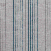 Blue Striped Linen Fabric - Else Blue Stone - Natural base fabric