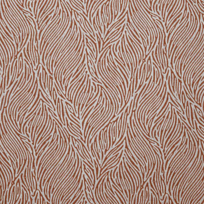 Erica Burnt Orange - Curtain fabric with Orange abstract print
