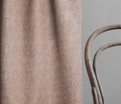 Erica Burnt Orange - Curtain fabric with Orange abstract print