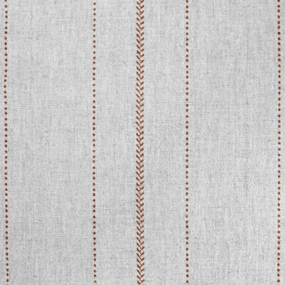 Inari Burnt Orange - Curtain fabric with Orange striped print