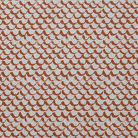 Jenna Burnt Orange - Curtain fabric with Orange abstract print