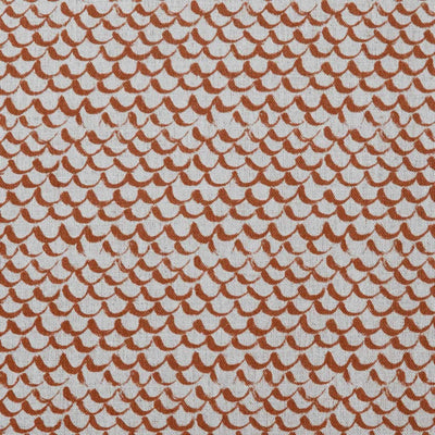 Jenna Burnt Orange - Curtain fabric with Orange abstract print
