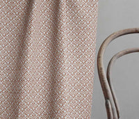 Nessa Burnt Orange - Curtain fabric with Orange abstract print
