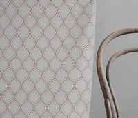 Sara-NAT Burnt Orange - Curtain fabric with Orange abstract print