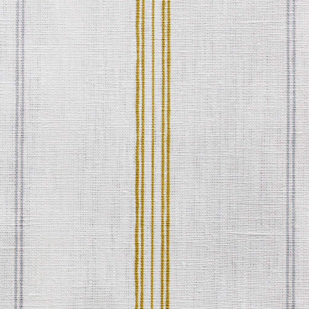Elise Dijon-WHT - vertical two tone striped fabric.
