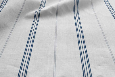 Elise Ink-WHT - vertical two tone striped fabric.