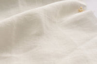 Carita Off-White 300cm - Double width White linen fabric for curtains