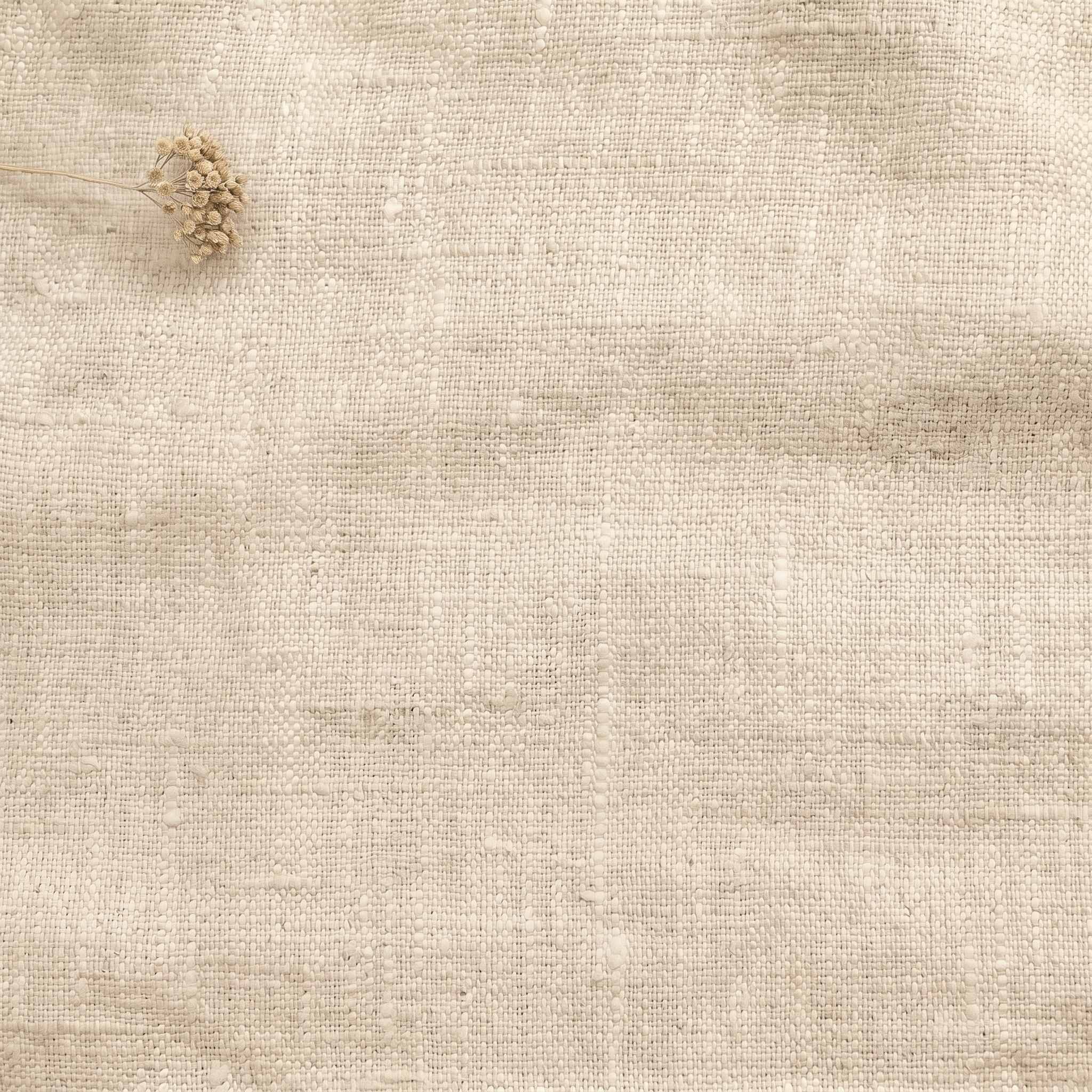 Chalk Linen fabric - pre-washed 100% linen. Bianco Chalk by Ada & Ina.