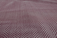 Hugo Cherry Curtain fabric, abstract red herringbone pattern