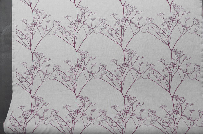 Chervil Grape Linen Bettvolant