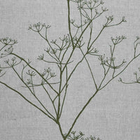 Chervil Sea Weed - Natural fabric with Green floral print
