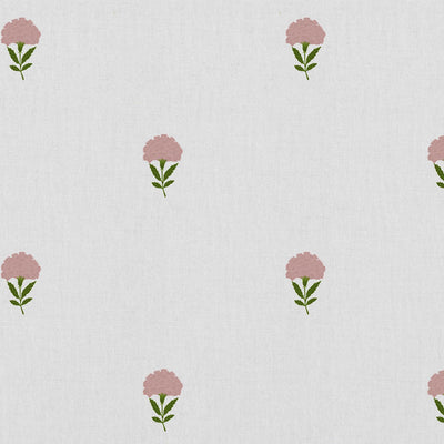 Cheynne Pink - curtain fabric with Pink floral print