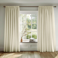 Cream curtains made of 100% cotton fabric Amara Cream